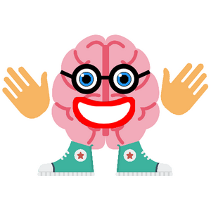 illustration d'un cerveau avec des lunettes